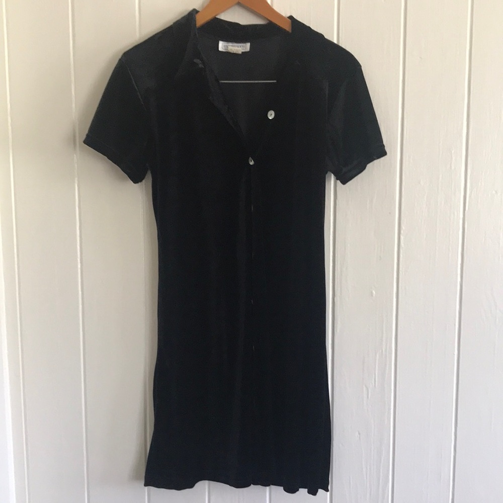 Vintage Velvet Button up Dress Size M by Impressions of California